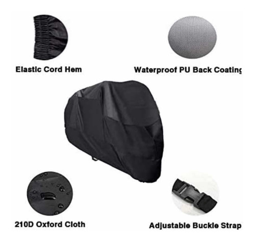 Imagen 3 de 4 de Funda Motocicleta Impermeable Protección Polvo/lluvia Xxl