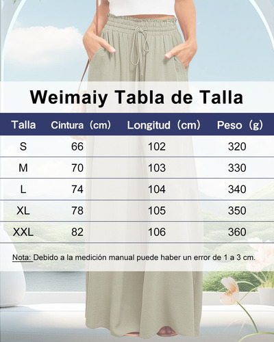 Pantalón Holgado Mujer Lino Casual Cómodo Pantalones De Moda