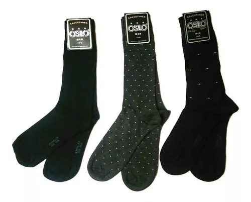 Calcetines para hombre caballero ejecutivo algodón 90% 12 Pares