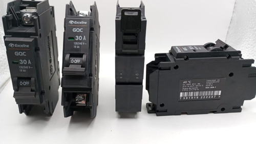 Breakers Termomag. Superficiales Gqc 1 Polo 30 Amp Exceline