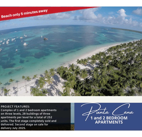 Apto. Venta 1 Y 2 Hab. Costa Bavaro Nuevos Desde Us. 128,995