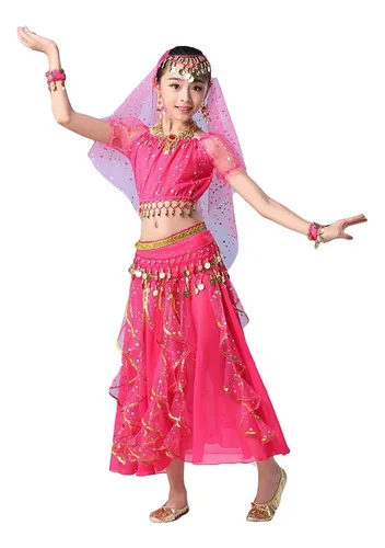. Trajes De Danza Árabe Falda Y Top Bellydance Con