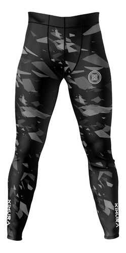 Calça Fitness Compressão Brazilian Jiu Jitsu Camuflado Preto