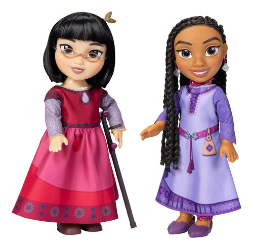 Muñecas Asha Y Dahlia De Disney Amigas Con Trajes Auténticos