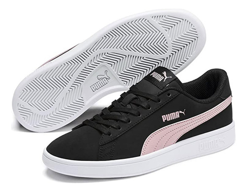 Tenis Puma Para Hombre Smash V2 Buck Negro/rosa