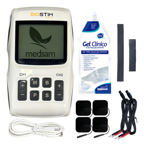Eletroestimulador Portátil Biostim Multi Russa Tens Fes 127/220V
