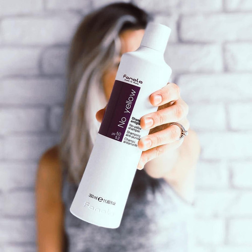 Shampoo Fanola No Yellow 350ml, Pacote Com 2 Pacotes De Depó