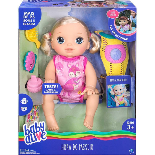 Baby Alive Hora Do Passeio Fala Português - Hasbro