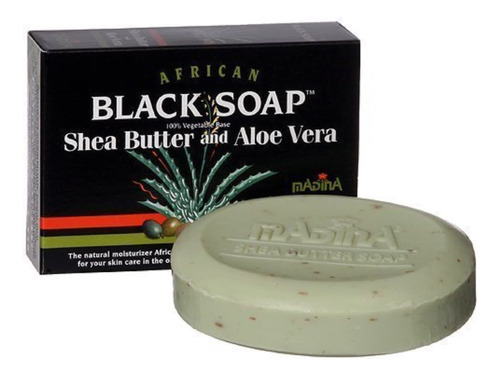 Jabn Negro Africano Con Manteca De Karit Y Aloe Vera De Madi