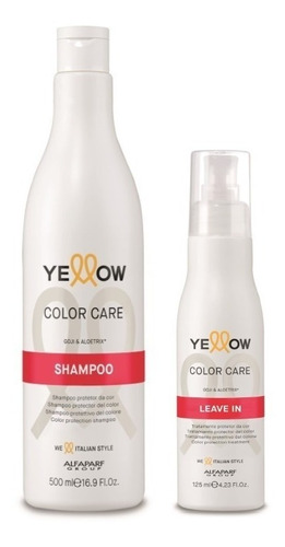 Shampoo+ Leave In Yellow Color Care Alfaparf