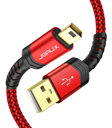 Jsaux Usb 2.0 Tipo A A Mini B Cable Trenzado De Carga Rápida