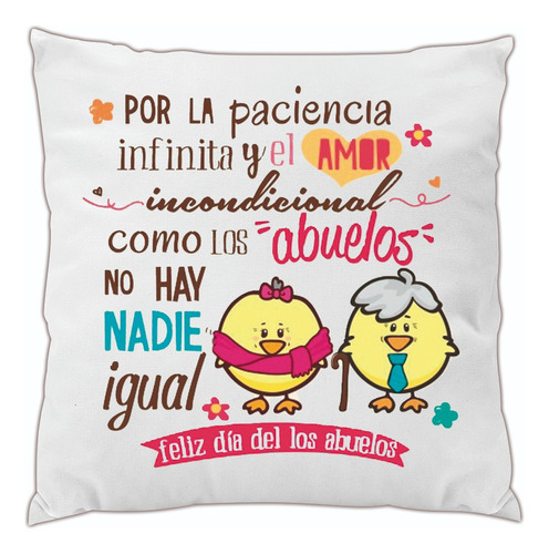 Almohadon Día Del Abuelo Personalizado