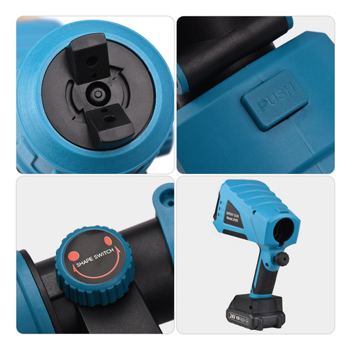 Imagen 6 de 7 de Pulverizador De Pintura Portátil Portátil Inalámbrico Con 10