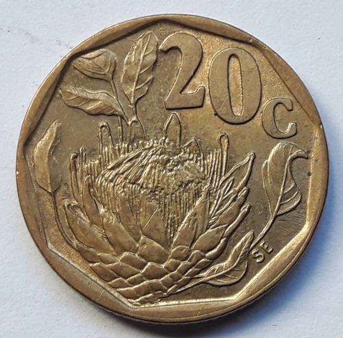 * Sudáfrica. 20 Centavos. Año 1994. Excelente. Km# 136