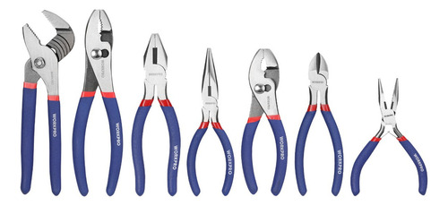Juego De Alicates Workpro De 7 Piezas Con Mango Sumergido