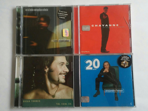 Lote 4 Cd Originales Latin Chayanne Lerner Montaner D.torr 