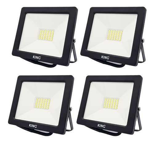 Pack X 4 Reflector Led Exterior 30w Ip65 Patio Frente Garage
