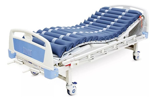 Colchón Antillagas Tubular Neumático Para Cama De Hospital Color Azul marino