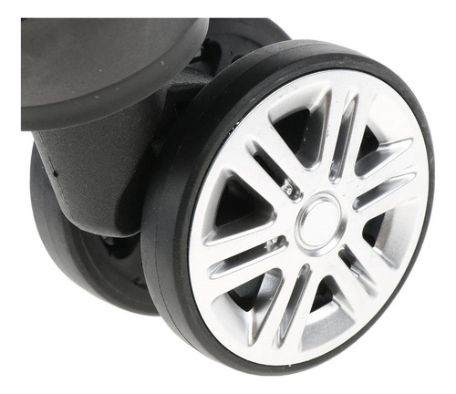 W 3 Pares A09 Ruedas Giratorias De Doble Rodillo Maleta