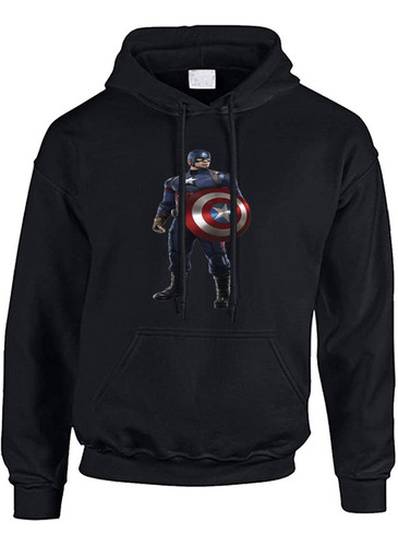 Buzo Hoodie America Superheroe Estrella R9