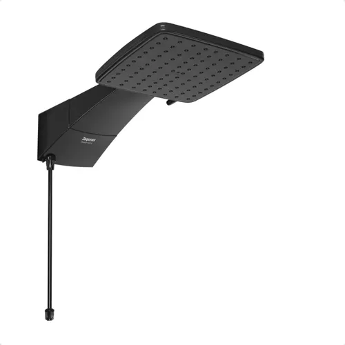 Chuveiro Elétrico Black Zagonel Ducha Quadratta Eletrônica Preto 110v 127v