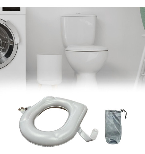 Cojín De Soporte De Inodoro Inflable, Cómoda Inflación De