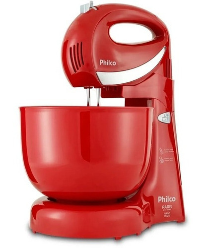 Batedeira Philco Paris Duo Mixer Turbo 350w Vermelha Cor Vermelho 220V