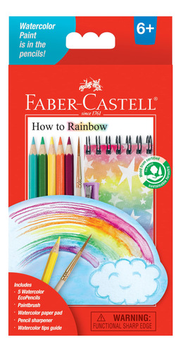 Faber-castell Juego De Lpices De Acuarela De Arco Iris - Kit