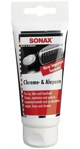 Sonax Chrome & Alu Pasta Pulidor Cromados Metales 