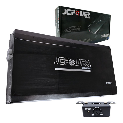 Amplificador Clase D 3200w Color Negro Jc Power R3200.1