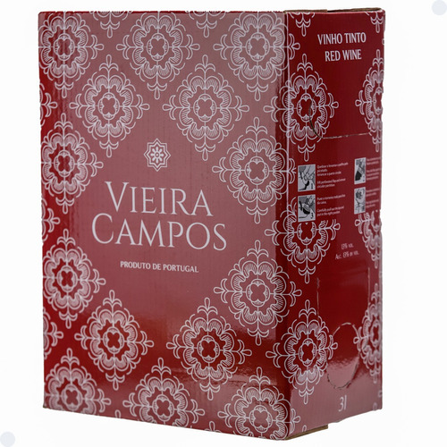 Vinho Português Tinto Vieira Campos Bag In Box 3 Litros