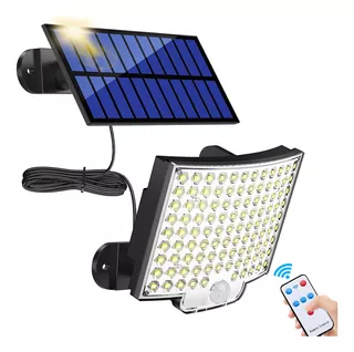 Vedd® Lámpara Solar Exterior Jardín Pared Sensor Luz 106 Led