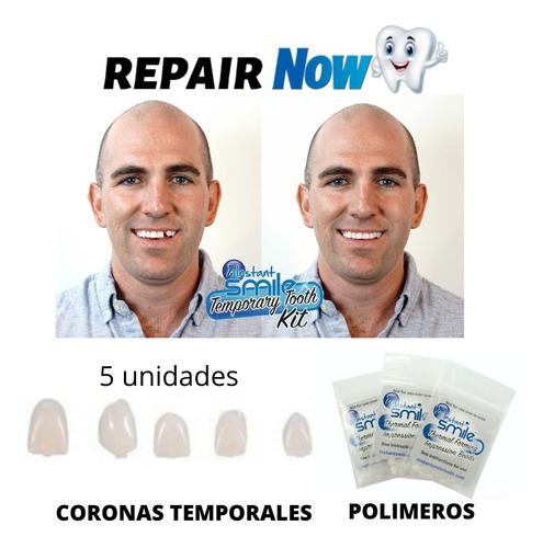 Kit Dentadura Perno Corona Postiza Cosmética Agnovedades