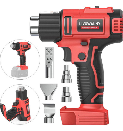 Pistola De Calor Inalámbrica Livowalny 350w Y Luz Led