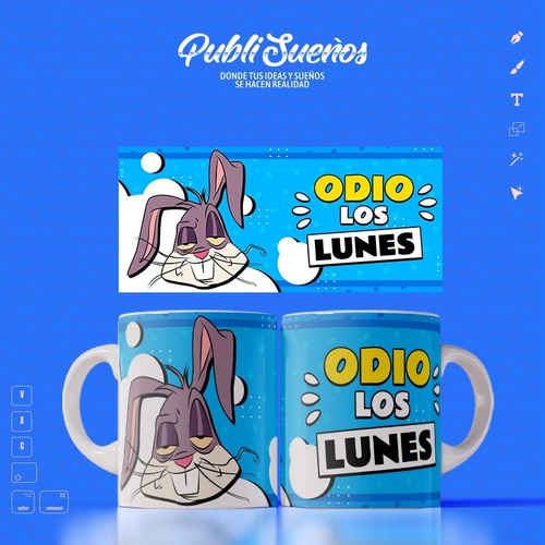 Imagen 8 de 10 de Plantillas Odio Los Lunes / Cod0136