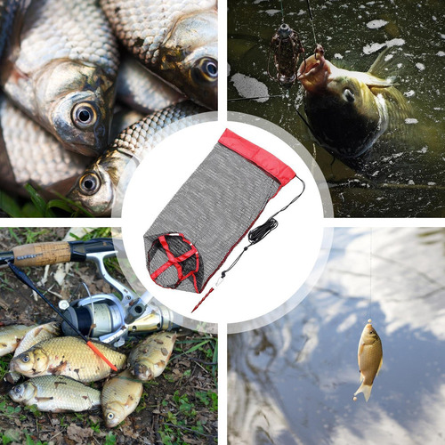 Bolsa De Pesca Con Cordón, Bolsa De Red De Pesca De Nylon Po