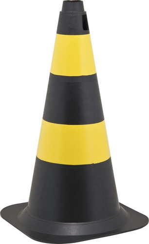 Cone de sinalização Vonder 50cm - Preto/Amarelo