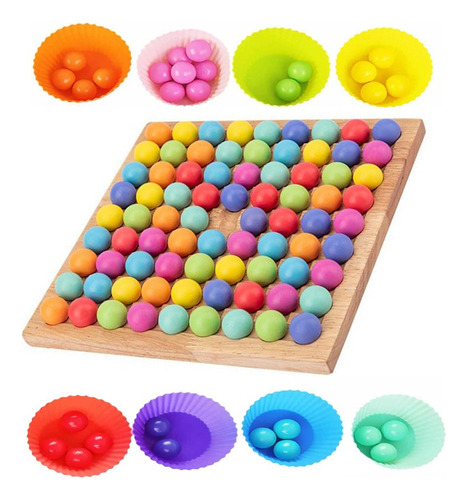 Juego De Mesa Coral Rainbow Toy Juguete Educativo Montar