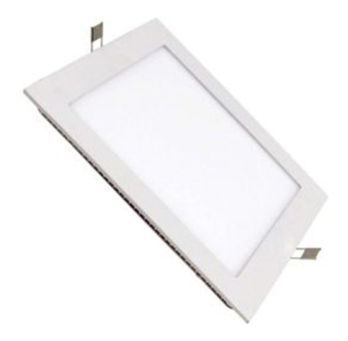 Imagen 2 de 10 de Pack 10 Panel Led 18w Cuadrado Spot Luz Neutra/fria Candil