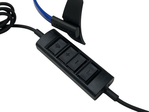 Fone Headset Preto/azul Felitron Epko X Usb Mono