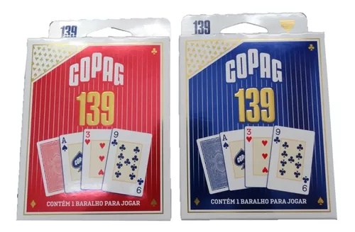 Kit 2 Jogo Baralho Profissional Copag 139 Original 55 Cartas