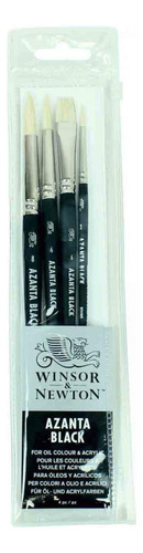 Conjunto De Pinceis Winsor & Newton Azanta Black 4 Unidades