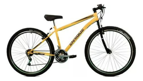 Bicicleta Enrique Fenix 3.0 21 Vel V-brake Rodado 29 Acero Color Amarillo Tamaño Del Cuadro M