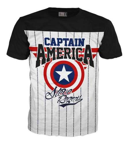 Camiseta Capitan America Marvel Super Héroe Adulto Niño 2020