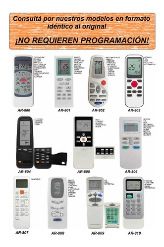 Control Remoto Aire Acondicionado Delonghi Hyundai Daewoo