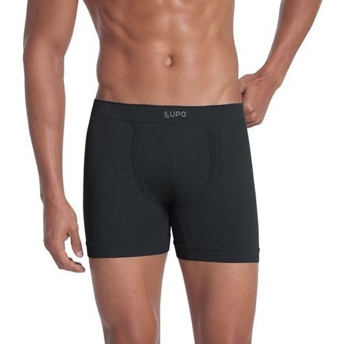 Imagem 3 de 7 de Kit 10 Cueca Boxer Lupo Box Microfibra Sem Costura Masculina
