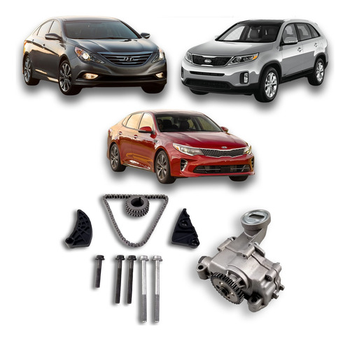 Kit Bomba De Óleo Sonata Sorento Optima 2.4 16v Gasolina