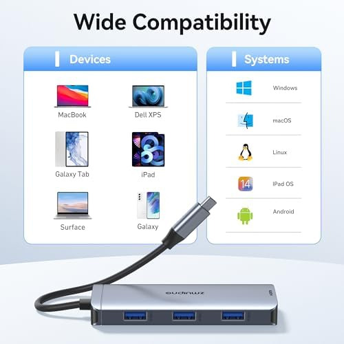 Usb C Hub 6 En 1 Dongle Usb C Adaptador Usb-c A Hdmi Con 4k,