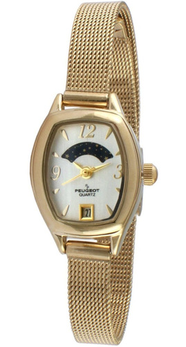 Reloj Mujer Peugeot 712g Cuarzo Pulso Dorado Just Watches