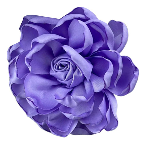 Tecido De Cetim Rosa Flor Grandes Broches Lapela Pinos